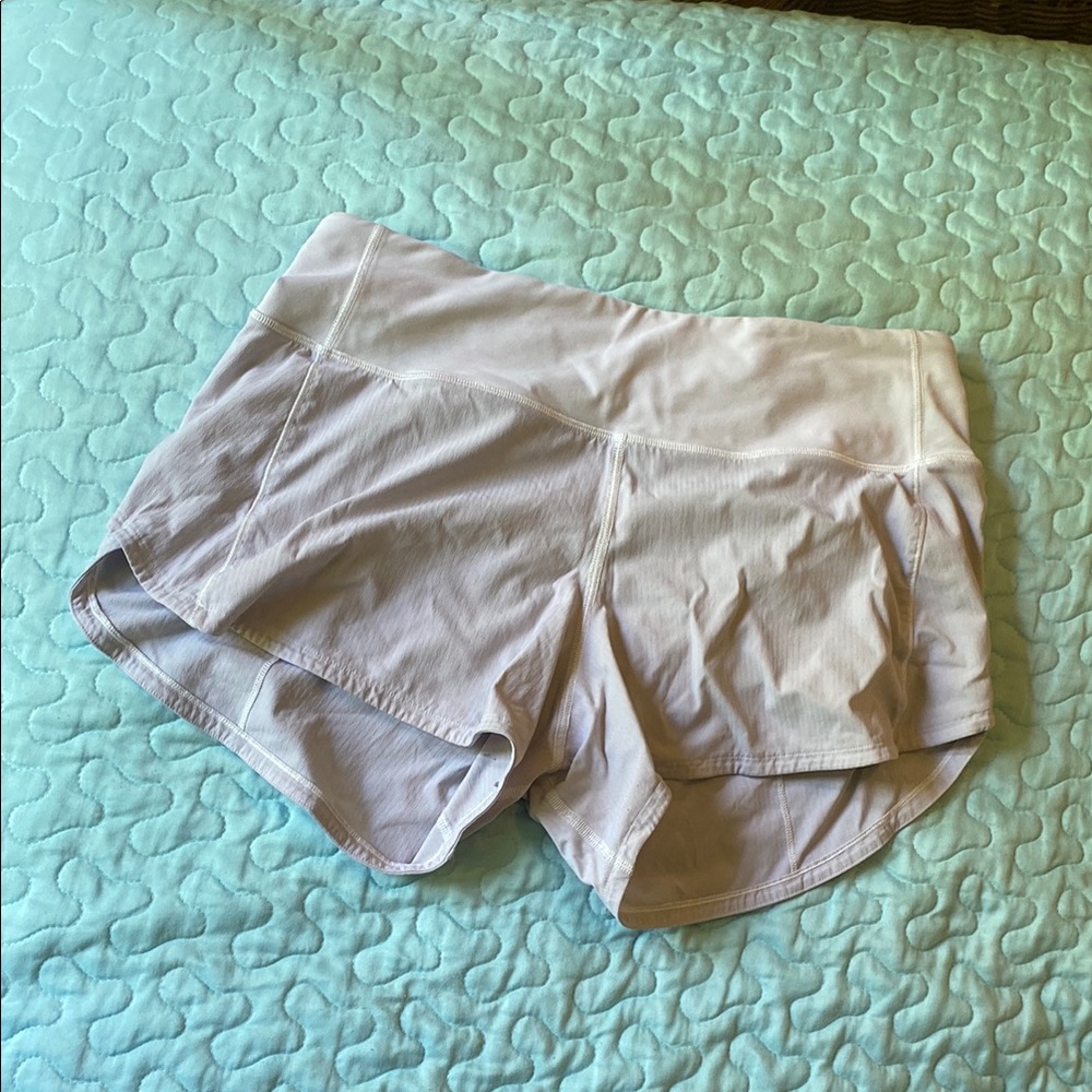 lululemon athletica White Athletic Shorts Lightweight Design
